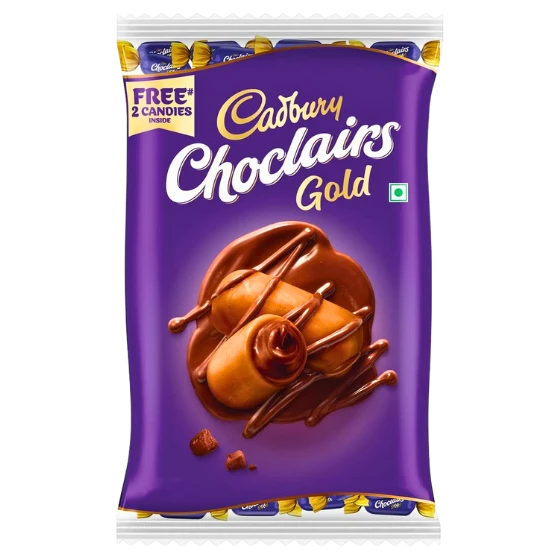 CADBURY CHOCLAIRS GOLD CARAMEL CANDY