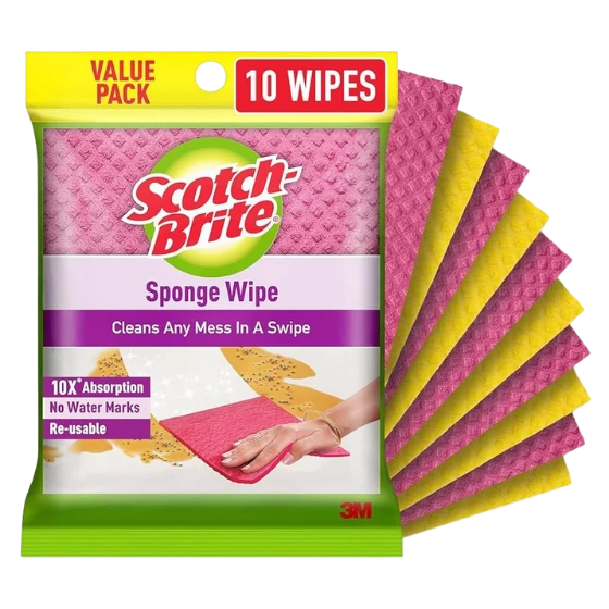 Sponge Wipe, Scotch Bright 10 pieces