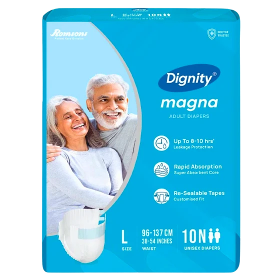 DIGNITY MAGNA ADULT DIAPERS TAPE STYLE LARGE