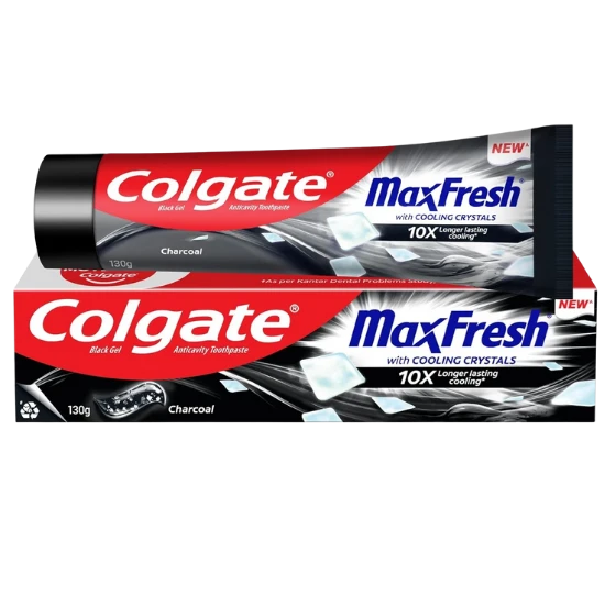 Colgate MaxFresh Toothpaste, Black Gel Tooth Paste 130gm