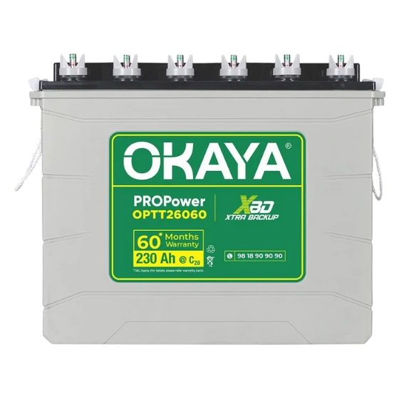 OKAYA PRO Power OPTT26060 230Ah 60 Months Warranty
