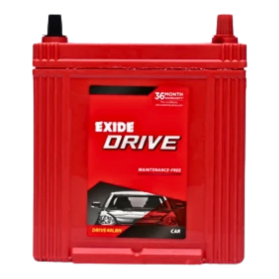 EXIDE DRIVE(DRIVE40LBH) Segment: CAR SUV MUV 36 Month Warranty