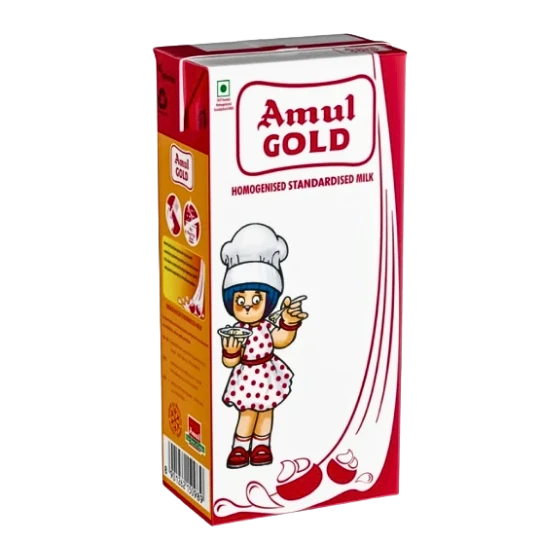 AMUL GOLD HOMOGENISED STANDARDISED MILK 1 L