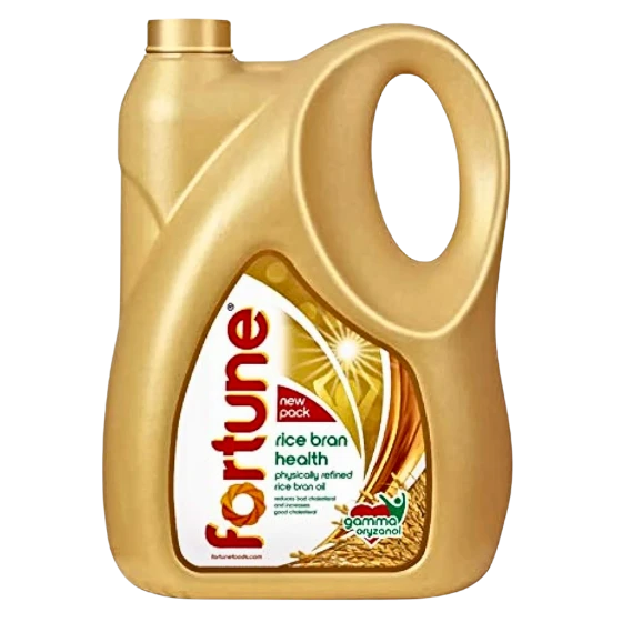 Fortune Rice Bran Health Oil | Reduces Bad Cholesterol | Rich in Gamma Oryzanol | 5L Jar